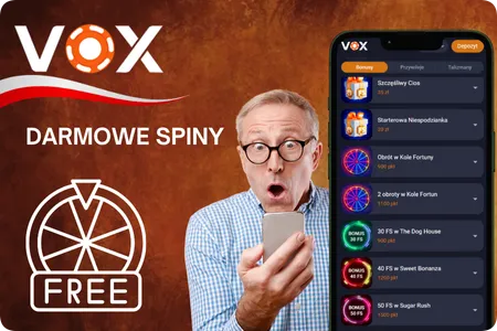 Darmowe spiny w aplikacji VOX